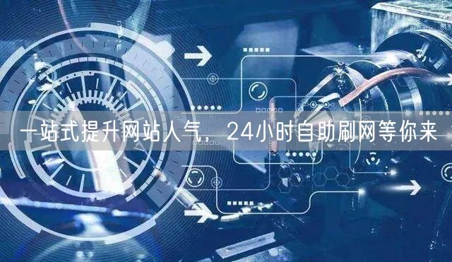 一站式提升网站人气，24小时自助刷网等你来