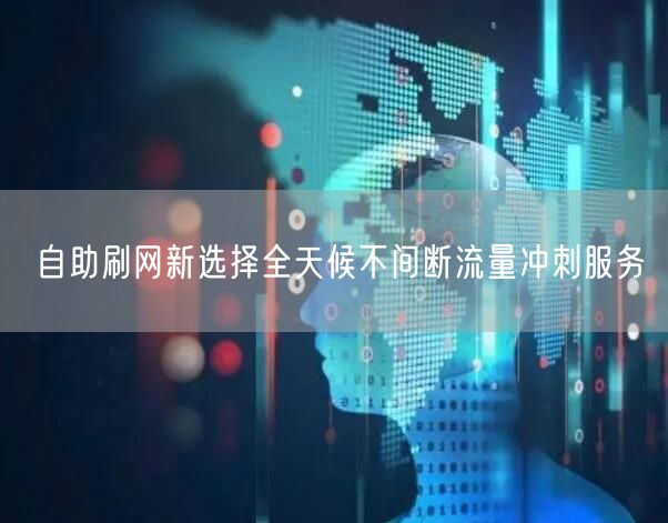 自助刷网新选择全天候不间断流量冲刺服务
