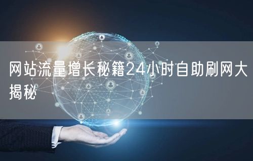 网站流量增长秘籍24小时自助刷网大揭秘