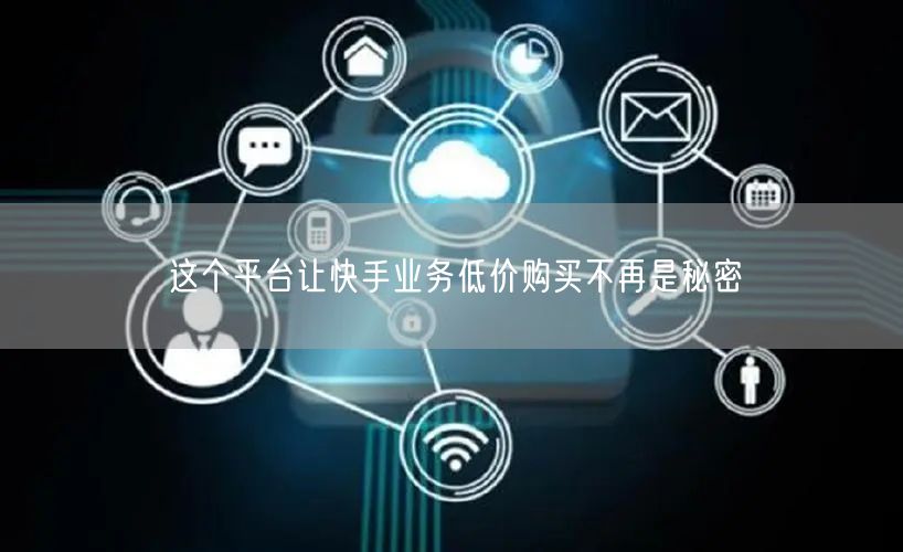 这个平台让快手业务低价购买不再是秘密