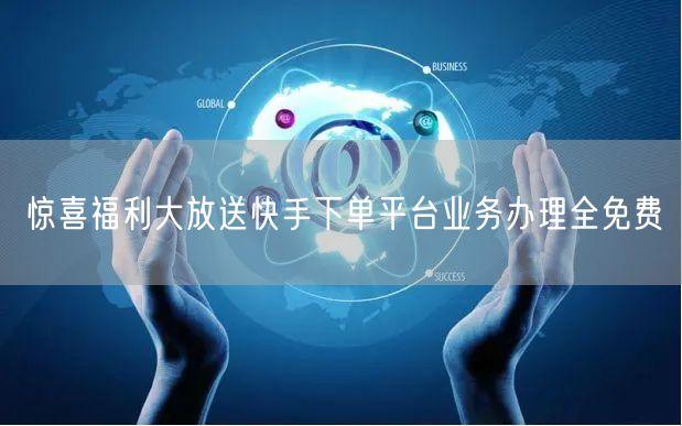 惊喜福利大放送快手下单平台业务办理全免费