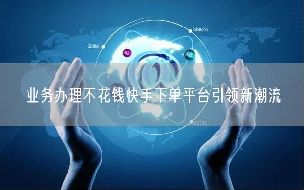 业务办理不花钱快手下单平台引领新潮流