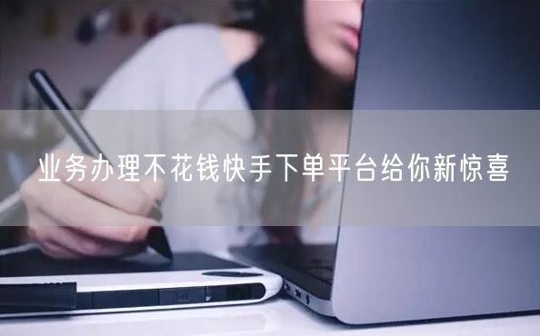 业务办理不花钱快手下单平台给你新惊喜